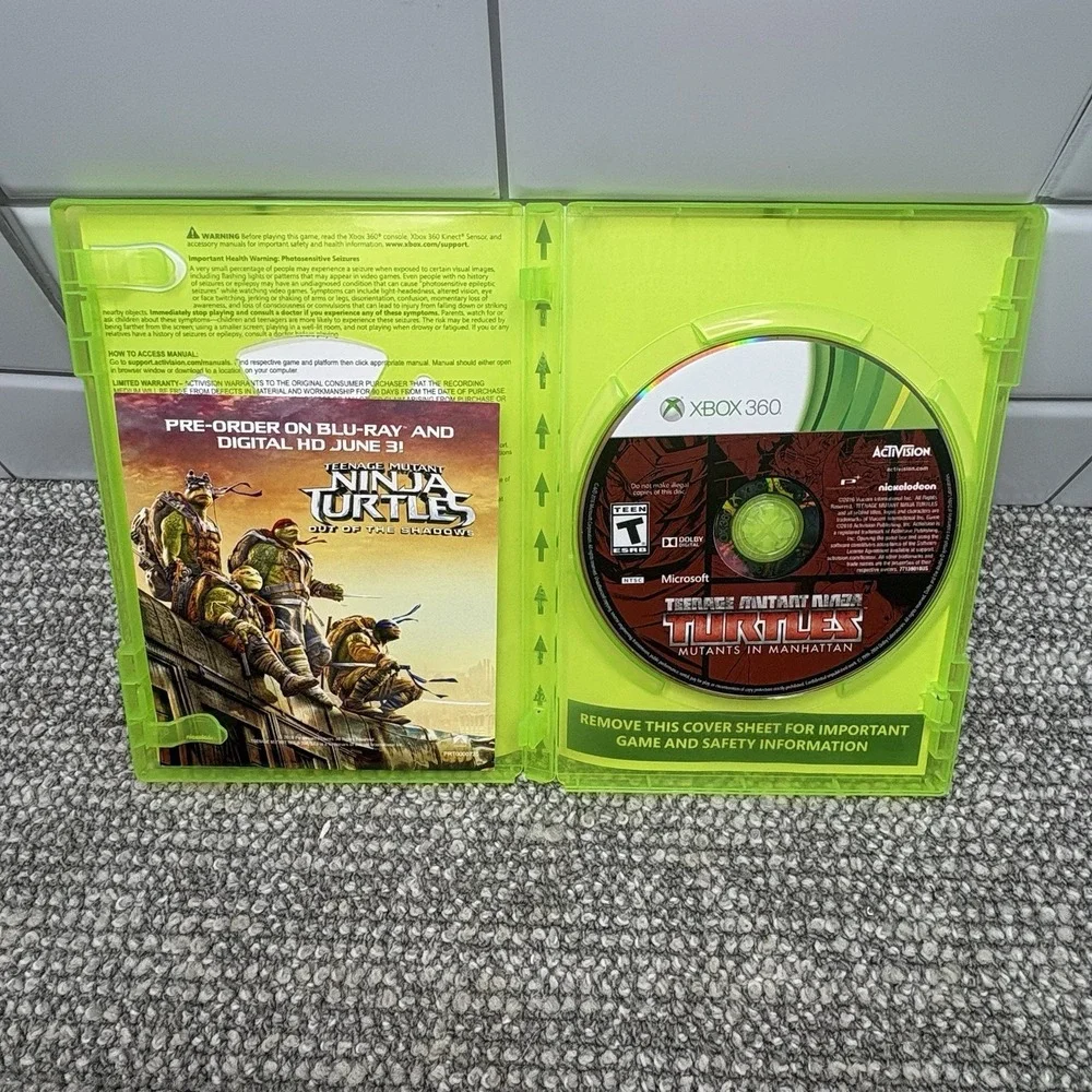 Teenage Mutant Ninja Turtles Mutants in Manhattan Xbox 360 Texted Works TMNT